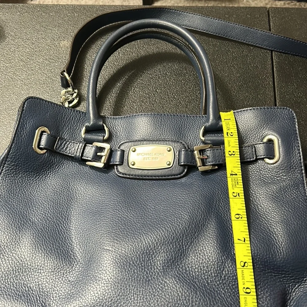 Michael Kors Blue Hamilton Shoulder Bag - Picture 15 of 16